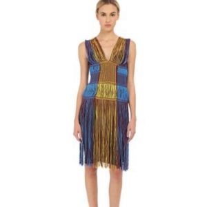 M Missoni Fringe Sheath Knit Dress